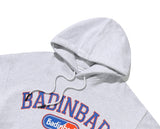 ベドインベド(BADINBAD) COLLEGE FONT HEAVY WEIGHT HOODIE_LIGHT GREY