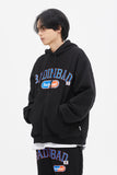 ベドインベド(BADINBAD) COLLEGE FONT HEAVY WEIGHT HOODIE_BLACK