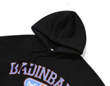 ベドインベド(BADINBAD) COLLEGE FONT HEAVY WEIGHT HOODIE_BLACK