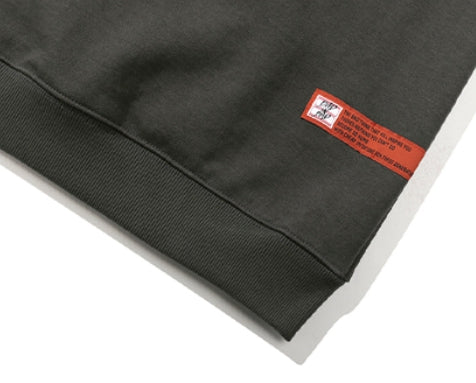 ベドインベド(BADINBAD) COLLEGE FONT HEAVY WEIGHT HOODIE_CHARCOAL