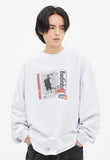 ベドインベド(BADINBAD) GALLERY LOGO SWEATSHIRT_LIGHT GREY