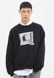ベドインベド(BADINBAD) GALLERY LOGO SWEATSHIRT_BLACK