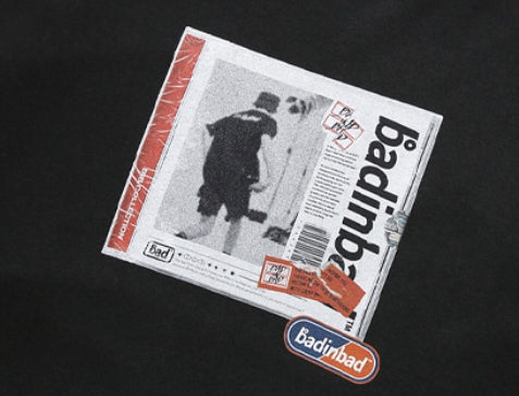 ベドインベド(BADINBAD) GALLERY LOGO SWEATSHIRT_BLACK