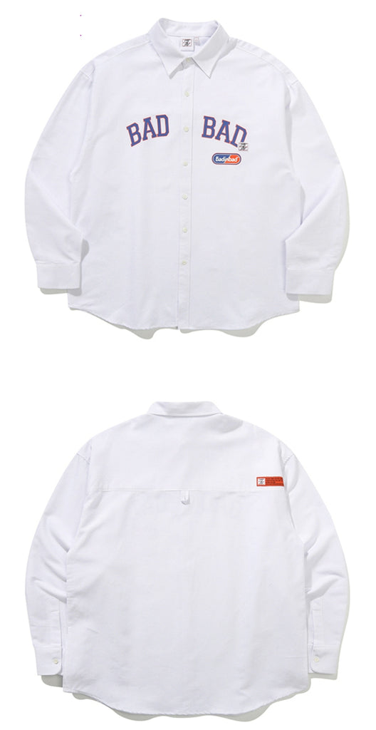 ベドインベド(BADINBAD) BAD OG LOGO SHIRT_WHITE