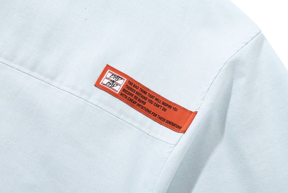 ベドインベド(BADINBAD) BAD OG LOGO SHIRT_SKY BLUE