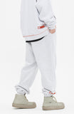 ベドインベド(BADINBAD) COLLEGE FONT HEAVY WEIGHT PANTS_LIGHT GREY