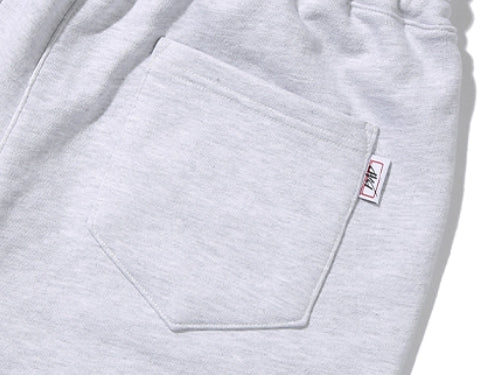 ベドインベド(BADINBAD) COLLEGE FONT HEAVY WEIGHT PANTS_LIGHT GREY