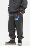ベドインベド(BADINBAD) COLLEGE FONT HEAVY WEIGHT PANTS_CHARCOAL