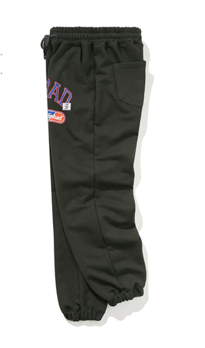 ベドインベド(BADINBAD) COLLEGE FONT HEAVY WEIGHT PANTS_CHARCOAL