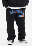 ベドインベド(BADINBAD) COLLEGE FONT HEAVY WEIGHT PANTS_BLACK