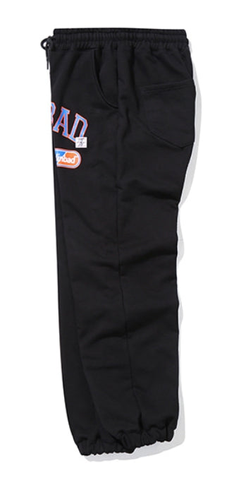 ベドインベド(BADINBAD) COLLEGE FONT HEAVY WEIGHT PANTS_BLACK