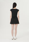 curetty (キュリティー) C V-NECK BASIC DRESS_BLACK