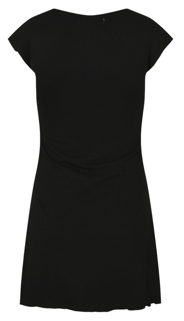 curetty (キュリティー) C V-NECK BASIC DRESS_BLACK