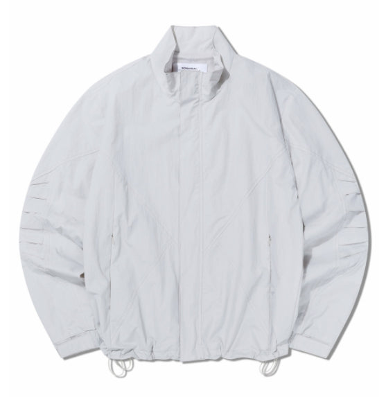 NOMANUAL(ノーマニュアル) T.A NYLON TRACK JACKET - LIGHT GRAY