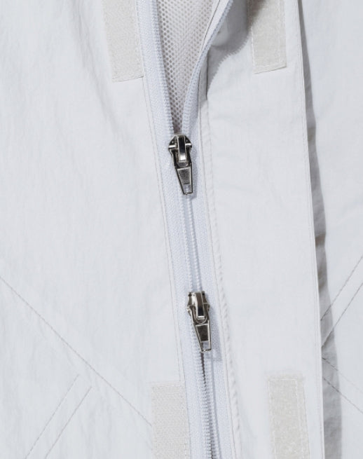 NOMANUAL(ノーマニュアル) T.A NYLON TRACK JACKET - LIGHT GRAY