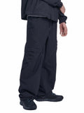 NOMANUAL(ノーマニュアル) T.A NYLON TRACK PANTS - BLACK