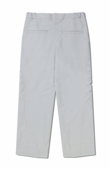NOMANUAL(ノーマニュアル) T.A NYLON TRACK PANTS - LIGHT GRAY