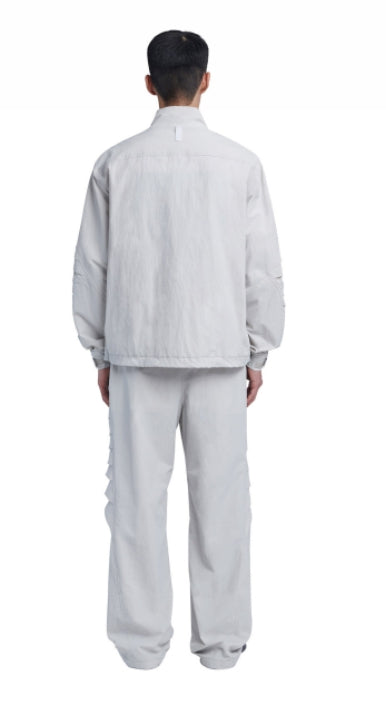 NOMANUAL(ノーマニュアル) T.A NYLON TRACK PANTS - LIGHT GRAY