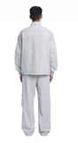 NOMANUAL(ノーマニュアル) T.A NYLON TRACK PANTS - LIGHT GRAY