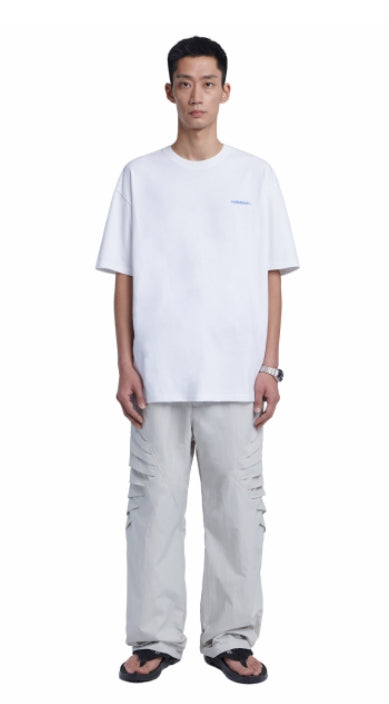 NOMANUAL(ノーマニュアル) T.A NYLON TRACK PANTS - LIGHT GRAY