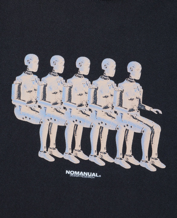 NOMANUAL(ノーマニュアル) DUMMY HOODIE - BLACK