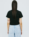 NCOVER(エンカバー)PAINTING FLOWER BUNCH CROP TSHIRT-BLACK