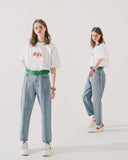 ダブルユーブイプロジェクト(WV PROJECT) Record short-sleeved shirt White MJST7584