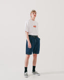 ダブルユーブイプロジェクト(WV PROJECT) Record short-sleeved shirt White MJST7584
