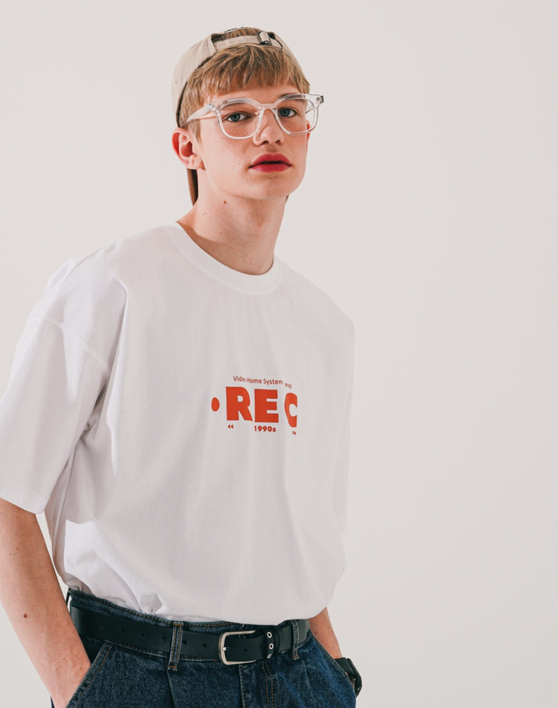 ダブルユーブイプロジェクト(WV PROJECT) Record short-sleeved shirt White MJST7584