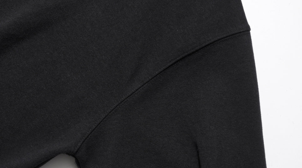ダブルユーブイプロジェクト(WV PROJECT) Circle Open Collar T-Shirt Black SHST7586