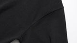 ダブルユーブイプロジェクト(WV PROJECT) Circle Open Collar T-Shirt Black SHST7586