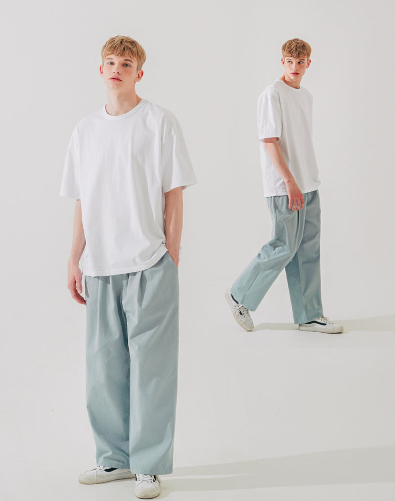 ダブルユーブイプロジェクト(WV PROJECT) Vine Cotton Banding Pants Blue JNLP7591