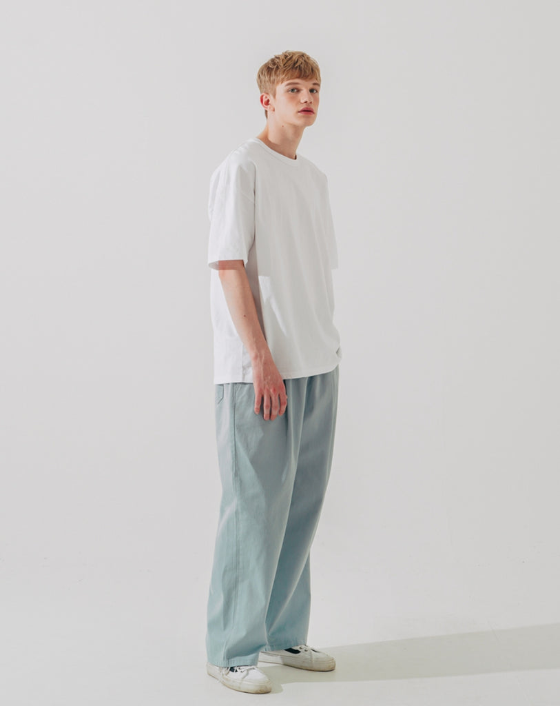 ダブルユーブイプロジェクト(WV PROJECT) Vine Cotton Banding Pants Blue JNLP7591