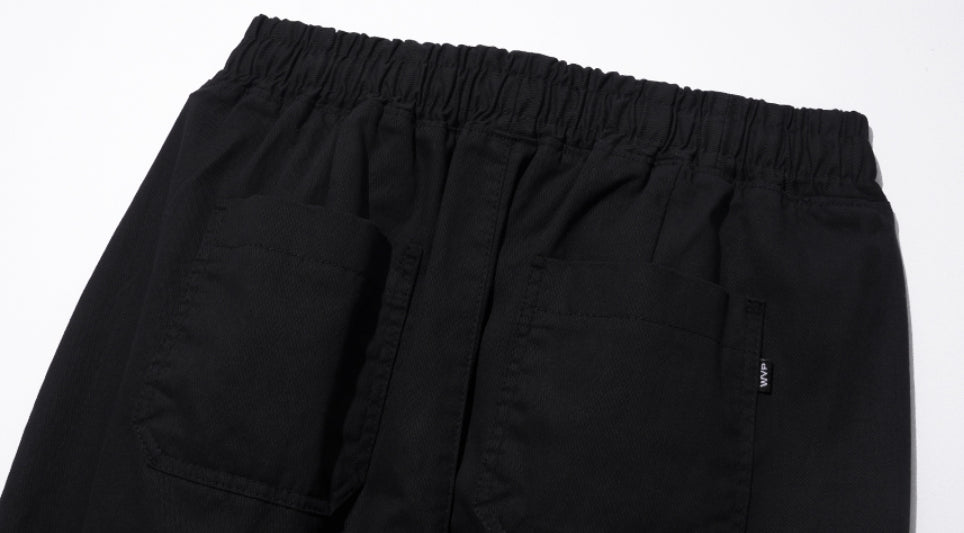 ダブルユーブイプロジェクト(WV PROJECT) Vine Cotton Banding Pants Black JNLP7591