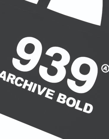 ARCHIVE BOLD (アーカイブボールド) 939 LOGO ECO BAG (BLACK)