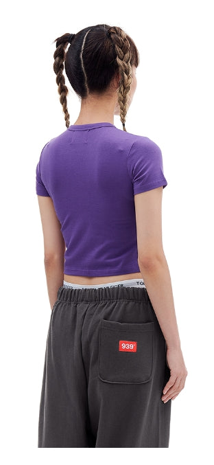 ARCHIVE BOLD (アーカイブボールド) 939 LOGO CROP TOP (PURPLE)