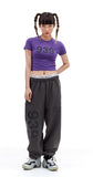 ARCHIVE BOLD (アーカイブボールド) 939 LOGO CROP TOP (PURPLE)