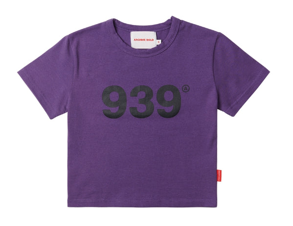 ARCHIVE BOLD (アーカイブボールド) 939 LOGO CROP TOP (PURPLE)