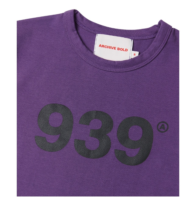 ARCHIVE BOLD (アーカイブボールド) 939 LOGO CROP TOP (PURPLE)