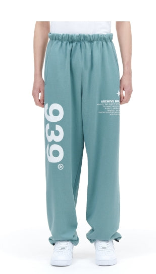 ARCHIVE BOLD (アーカイブボールド) 939 LOGO SWEAT PANTS (MINT)