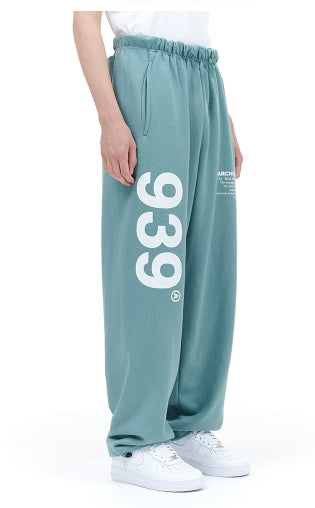ARCHIVE BOLD (アーカイブボールド) 939 LOGO SWEAT PANTS (MINT)