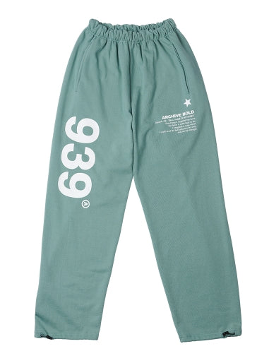 ARCHIVE BOLD (アーカイブボールド) 939 LOGO SWEAT PANTS (MINT)