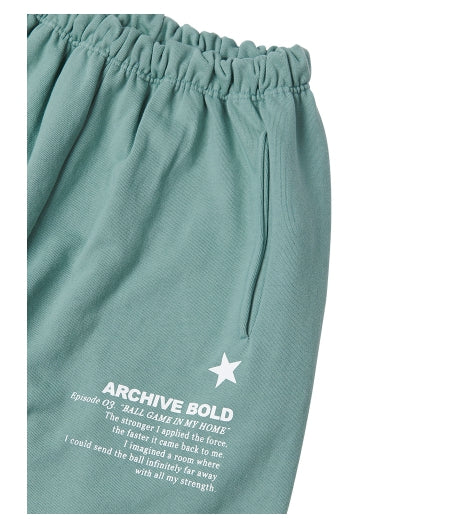 ARCHIVE BOLD (アーカイブボールド) 939 LOGO SWEAT PANTS (MINT)