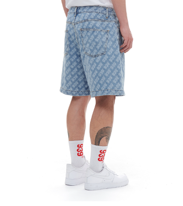 ARCHIVE BOLD (アーカイブボールド) 939 PATTERN DENIM SHORTS (LIGHT BLUE)