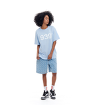 ARCHIVE BOLD (アーカイブボールド) 939 PATTERN DENIM SHORTS (LIGHT BLUE)