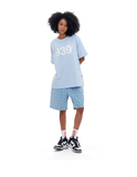 ARCHIVE BOLD (アーカイブボールド) 939 PATTERN DENIM SHORTS (LIGHT BLUE)