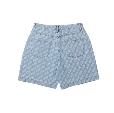 ARCHIVE BOLD (アーカイブボールド) 939 PATTERN DENIM SHORTS (LIGHT BLUE)