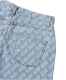 ARCHIVE BOLD (アーカイブボールド) 939 PATTERN DENIM SHORTS (LIGHT BLUE)