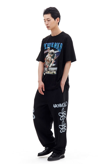 ARCHIVE BOLD (アーカイブボールド) 939 SPACE MAN T-SHIRTS (BLACK)