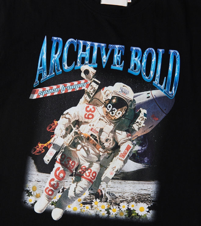 ARCHIVE BOLD (アーカイブボールド) 939 SPACE MAN T-SHIRTS (BLACK)
